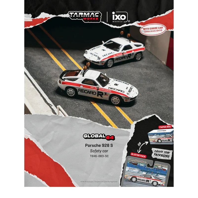 *PRE-ORDER* Porsche diecast 928 S Safety Car (Chance of Chase Car), 1:64 Scale — image 1
