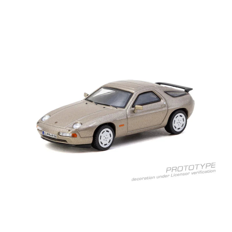 *PRE-ORDER* Porsche diecast 928 S4 Chance of Chase Car (with Pop-Ip Head-Lights), 1:64 Scale (Platinum Metallic) — image 2