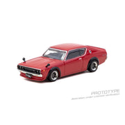 *PRE-ORDER* Nissan Skyline 2000GT-R (KPGC110) (Chance of Chase Car), 1:64 Scale (Red) — image 1