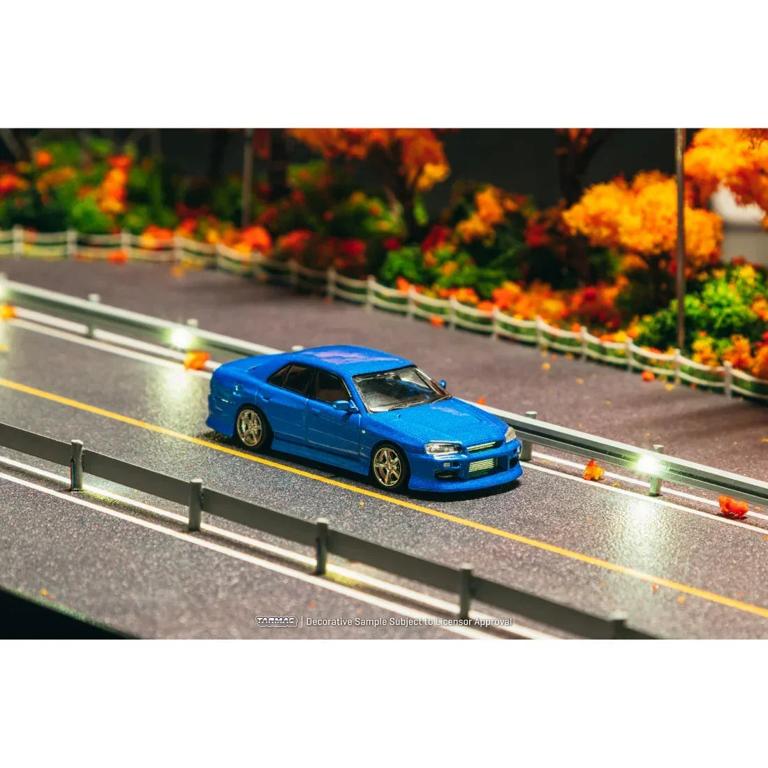 *PRE-ORDER* URAS Skyline ER34 Chance of Chase Car, 1:64 Scale (Blue) — image 4