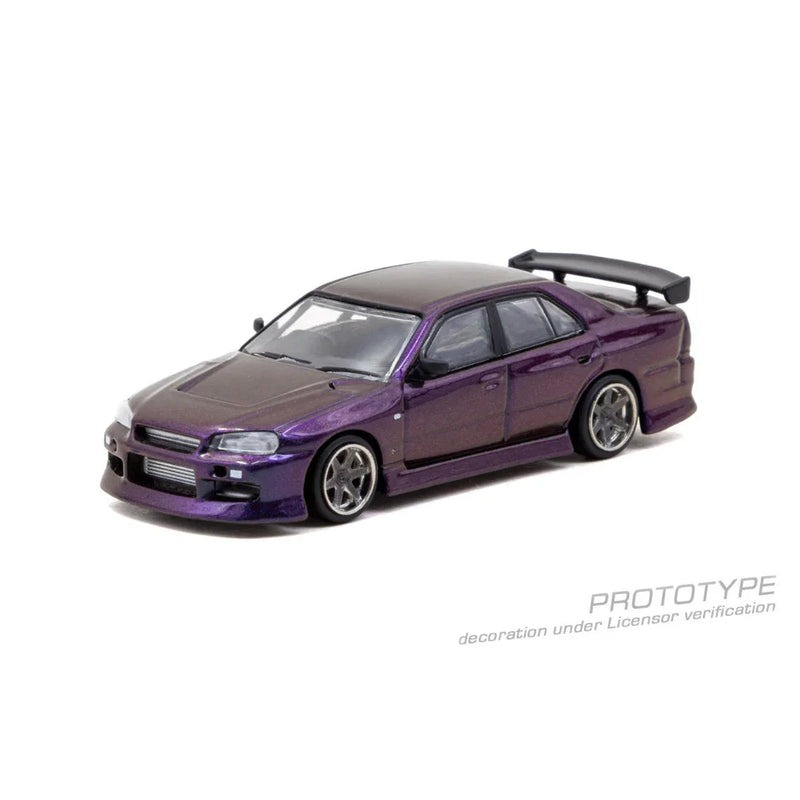 *PRE-ORDER* Nissan Skyline ER34 Chance of Chase Car, 1:64 Scale (Midnight Purple) — image 2