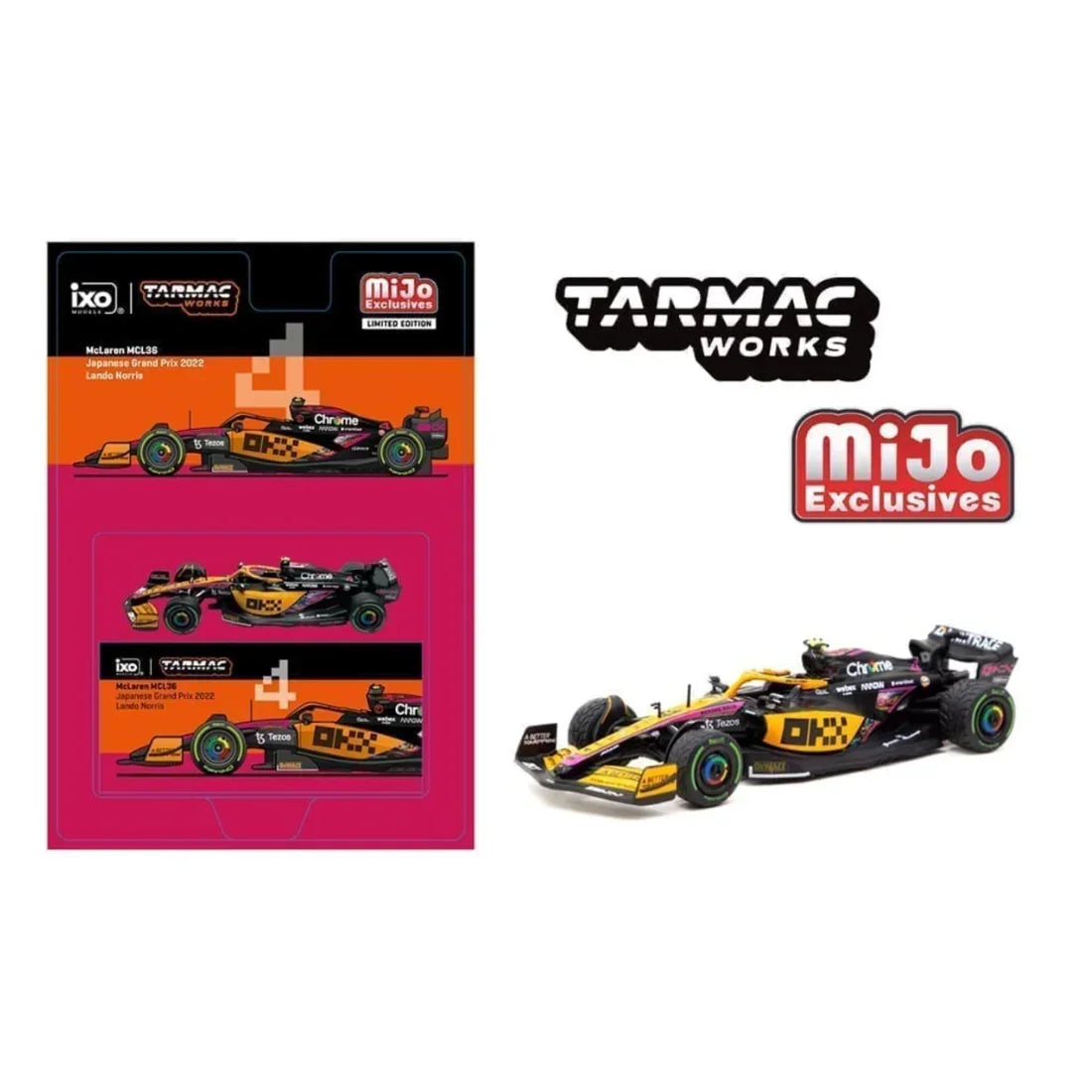 McLaren MCL36 Japanese Grand Prix Lando Norris #4 2022, 1:64 Scale — image 3