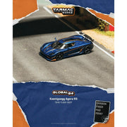 *PRE-ORDER* Koenigsegg Agera RS Dark Blue Carbon Fiber / Orange Accents, 1:64 Scale — image 1