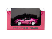 Porsche diecast 718 Spyder RS Ruby Star Neo - Collab64, 1:64 Scale (Pink) — image 3