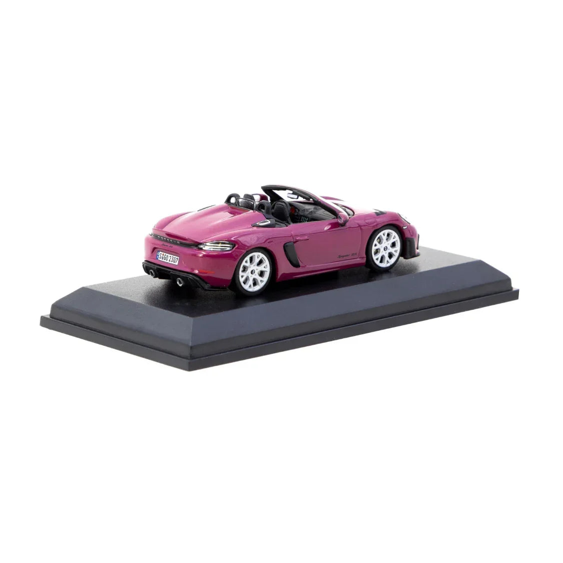 Porsche diecast 718 Spyder RS Ruby Star Neo - Collab64, 1:64 Scale (Pink) — image 2