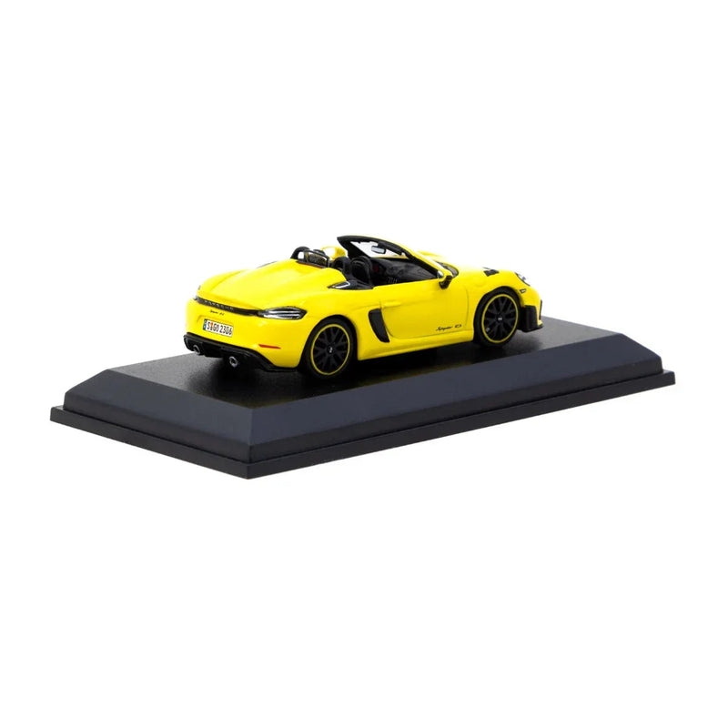 Porsche diecast 718 Spyder RS Racing - Collab64, 1:64 Scale (Yellow) — image 2
