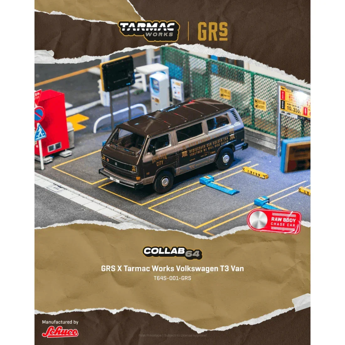 GRS X Tarmac Works Volkswagen T3 Van, 1:64 Scale — image 1