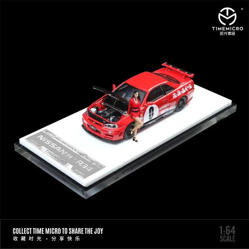 Nissan GTR34-0 Red Livery - Figure Edition, 1:64 Scale — image 2