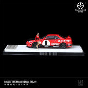 Nissan GTR34-0 Red Livery - Figure Edition, 1:64 Scale — image 3