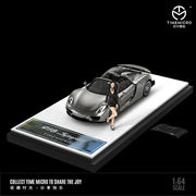 Porsche diecast 918 Spyder Liquid Silver Figure Edition, 1:64 Scale — image 1