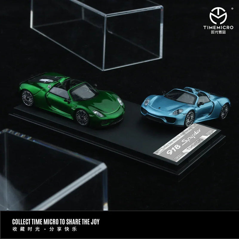 Porsche diecast 918 - Metallic Green - Figure Edition, 1:64 Scale — image 2