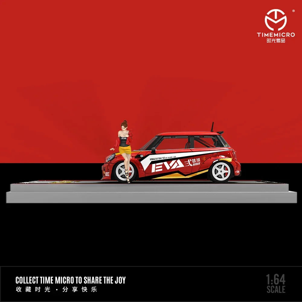 Mini Cooper - Red EVA No. 2 Figure Edition, 1:64 Scale — image 3
