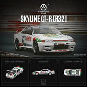 TM-Nissan GTR R32-Red and Green No. 23 CASTROL-Figure Edition, 1:64 Scale — image 2
