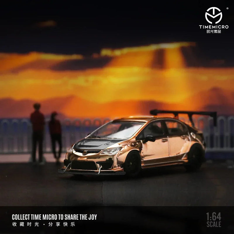Honda Civic explosive modification, 1:64 Scale (Rose Gold) — image 2