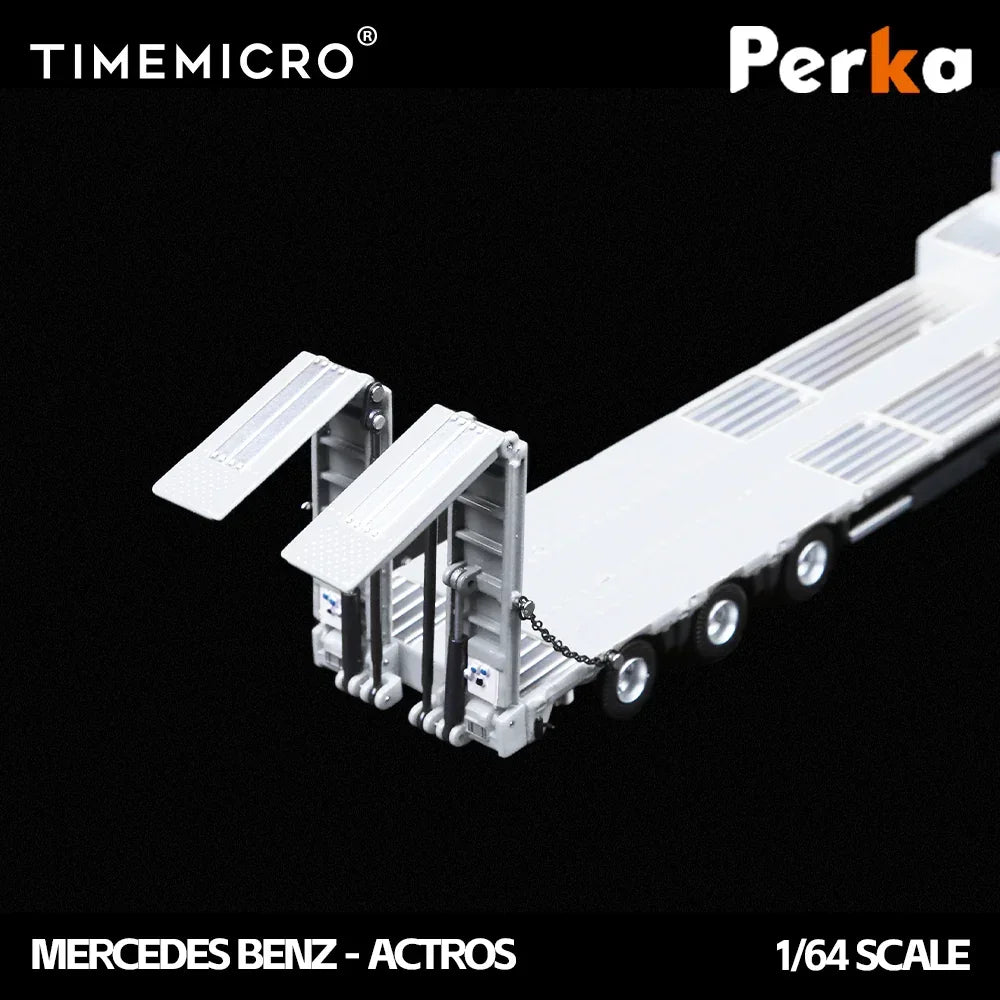 Mercedes-Benz Mercedes-Benz Trailer Transporter, 1:64 Scale (White) — image 5