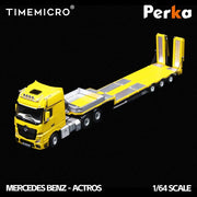 Mercedes-Benz Trailer Transporter, 1:64 Scale (Yellow) — image 1