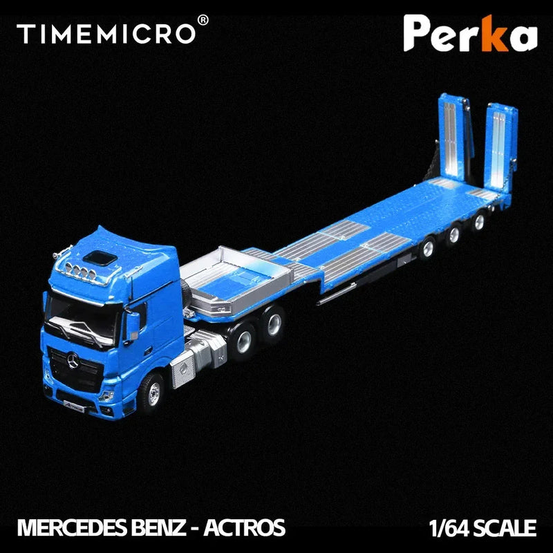 Mercedes Trailer Transporter, 1:64 Scale (Blue) — image 1
