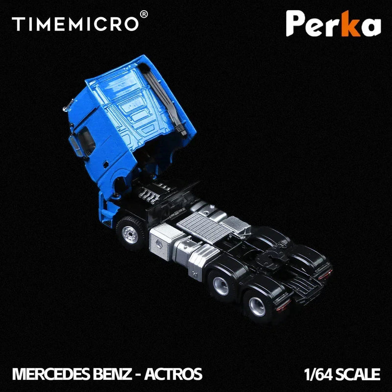 Mercedes Trailer Transporter, 1:64 Scale (Blue) — image 2