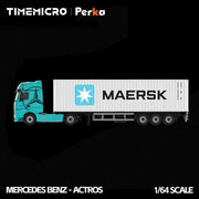 Mercedes-Benz Actros Container Truck, 1:64 Scale (Blue and White) — image 2