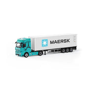 Mercedes-Benz Actros Container Truck, 1:64 Scale (Blue and White) — image 3