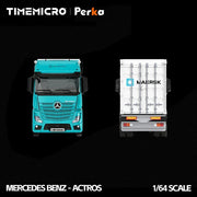 Mercedes-Benz Actros Container Truck, 1:64 Scale (Blue and White) — image 4