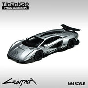 Lamborghini Contache V-Matte Silver Grey Exhibition Edition(Limited to 999), 1:64 Scale — image 2