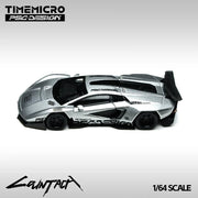 Lamborghini Contache V-Matte Silver Grey Exhibition Edition(Limited to 999), 1:64 Scale — image 3