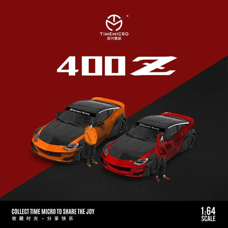 Nissan 400Z - Metallic Red Black - Figure Edition, 1:64 Scale — image 1