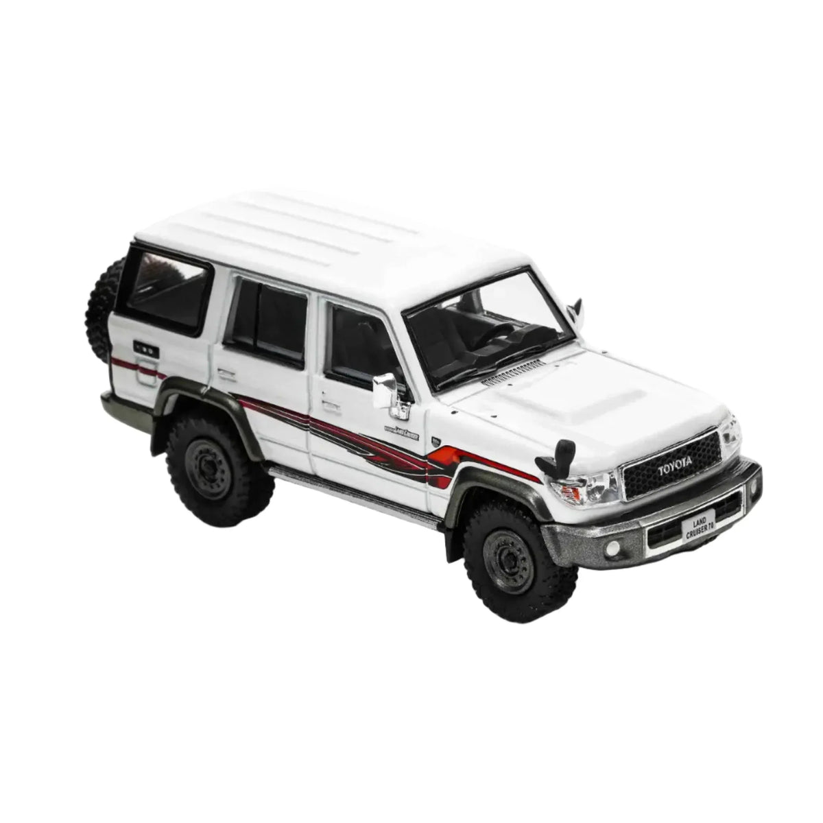 Toyota Land Cruiser LC76 1994, 1:64 Scale (White) — image 3