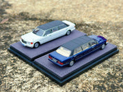 *HEC 2026* Mercedes S-Class W126 44" Limosine Trasco 1000SEL, 1:64 Scale (Blue) — image 7