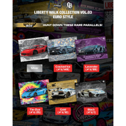*PRE-ORDER* COLLECTIBLE TRADING CARDS Liberty Walk Collection Vol.03 Euro Style-Hobby Box, 1:64 Scale — image 1