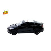 Tesla Model Y Pullback Toy Car - Light, Sound with Openable Doors, 1:32 Scale (Black) — image 2
