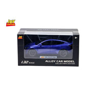 Tesla Model Y Pullback Toy Car - Light, Sound with Openable Doors, 1:32 Scale (Blue) — image 5