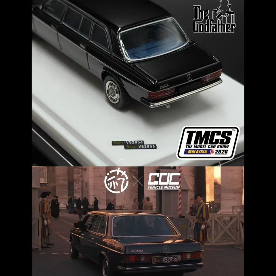 Mercedes Benz W123 LIMO - The Godfather Edition, 1:64 Scale (Black) — image 2