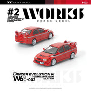 *PRE-ORDER* Mitsubishi Lancer Evolution Vi Tommi Makinen, 1:64 Scale (Red) — image 6