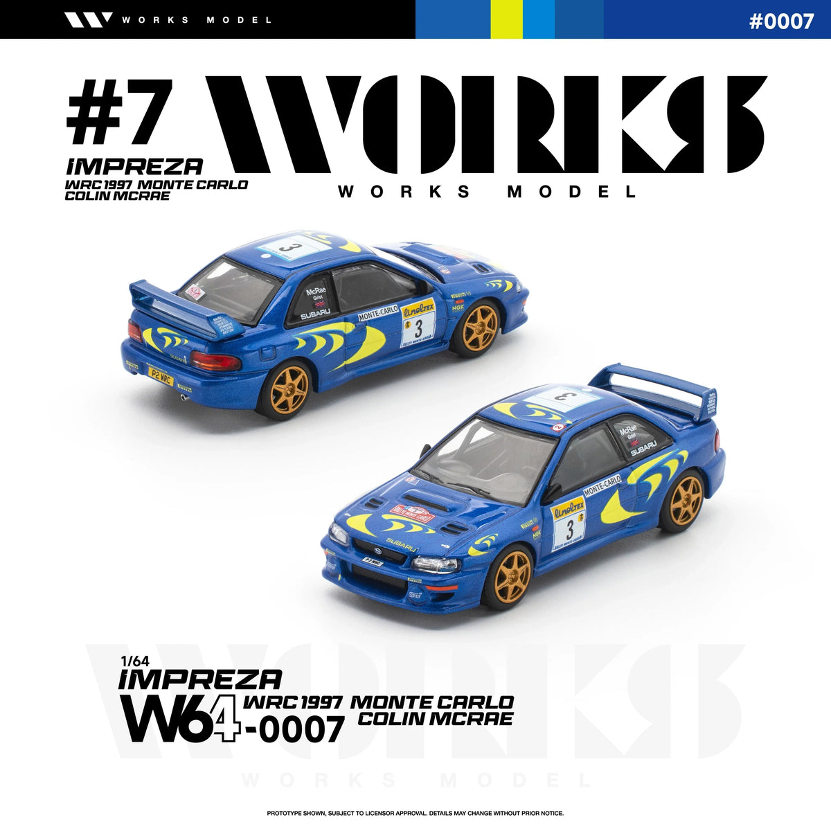 *PRE-ORDER* Subaru Impreza WRC 1997 Monte Carlo Colin Mcrae, 1:64 Scale — image 7