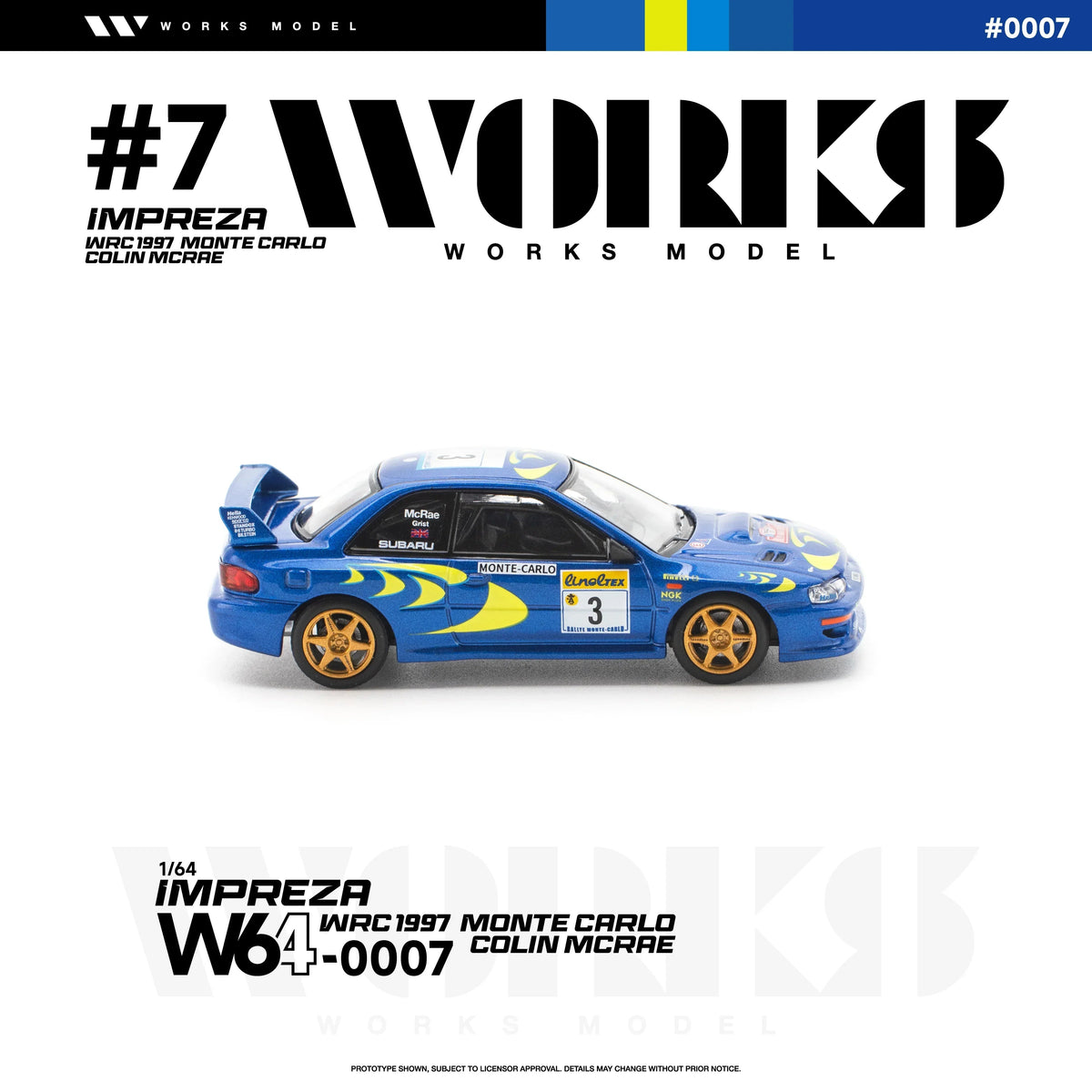 *PRE-ORDER* Subaru Impreza WRC 1997 Monte Carlo Colin Mcrae, 1:64 Scale — image 6