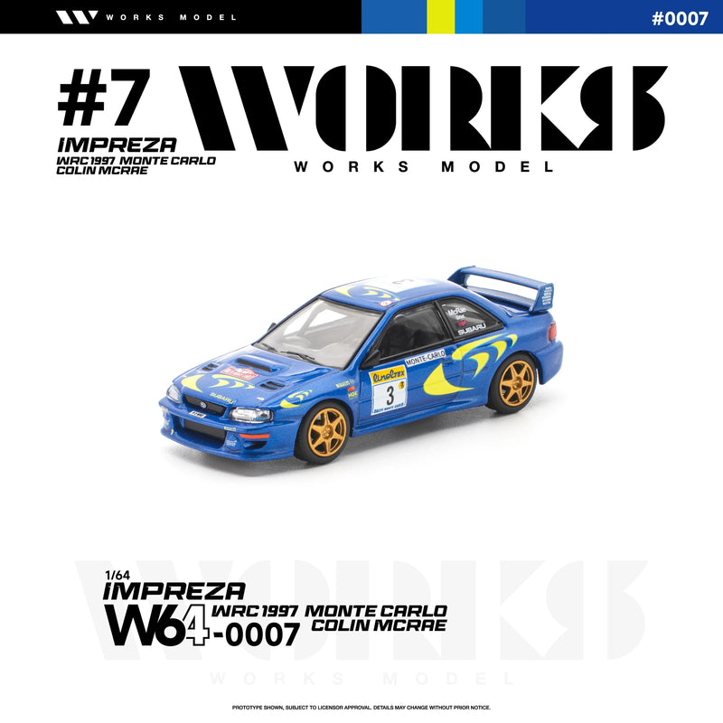*PRE-ORDER* Subaru Impreza WRC 1997 Monte Carlo Colin Mcrae, 1:64 Scale — image 1