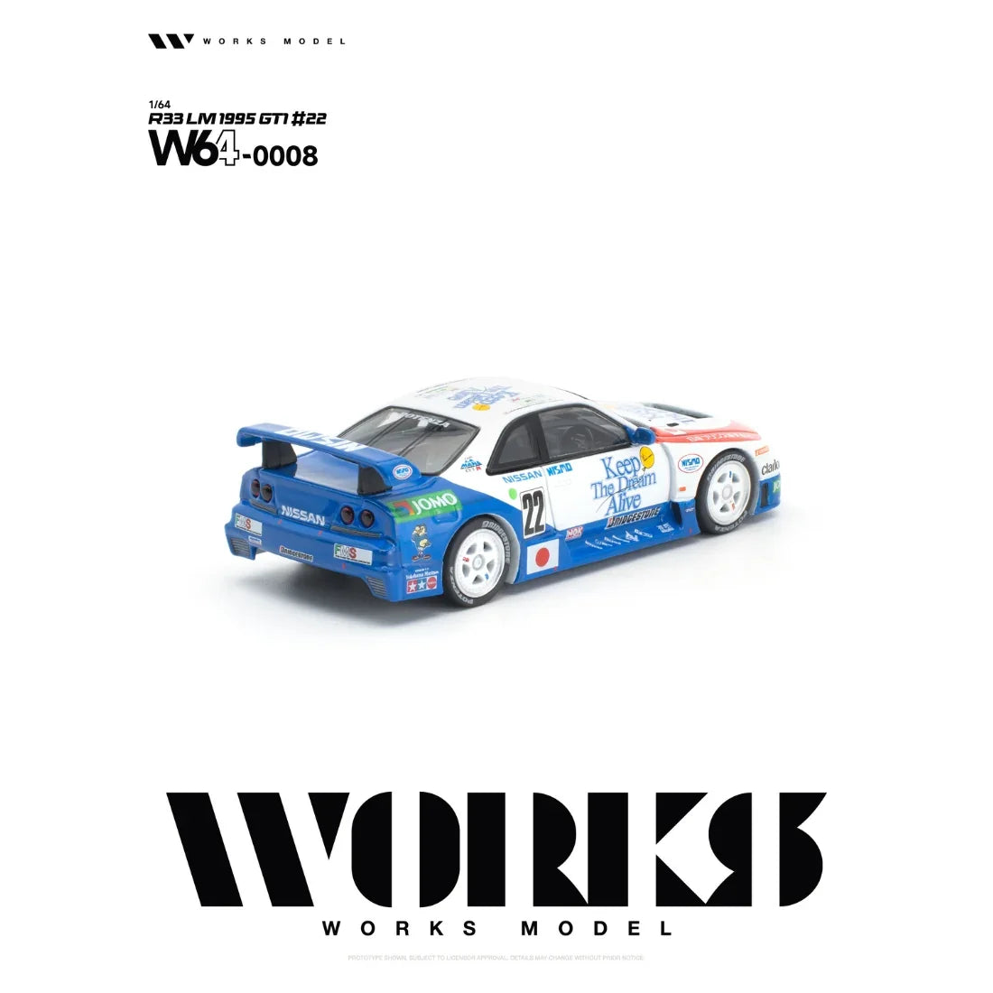*PRE-ORDER* Nissan R33 LM 1995 GT1 #22, 1:64 Scale — image 3