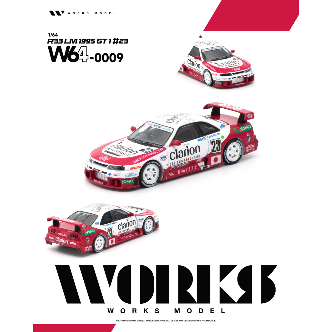 *PRE-ORDER* R33 LM 1995 GT1 #23, 1:64 Scale — image 1