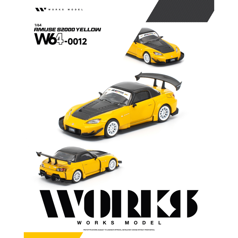 *PRE-ORDER* Amuse S2000, 1:64 Scale (Yellow) — image 1