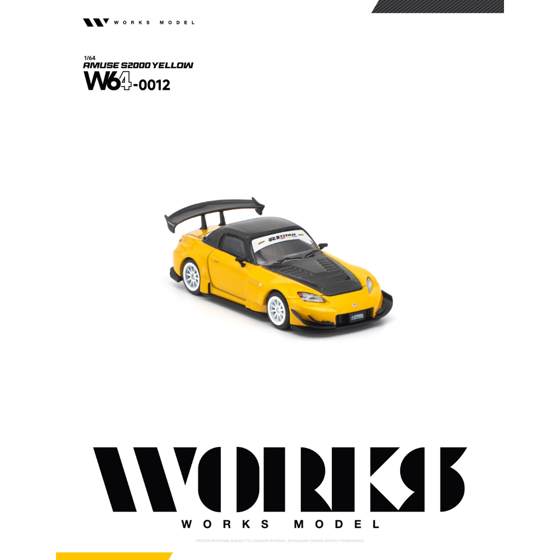 *PRE-ORDER* Amuse S2000, 1:64 Scale (Yellow) — image 4