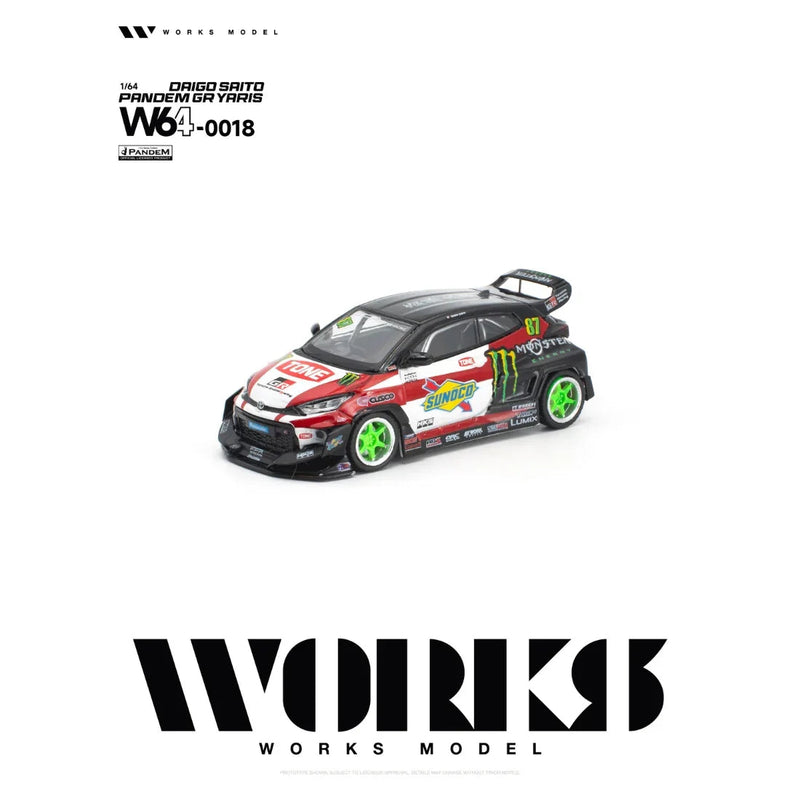 *PRE-ORDER* Toyota Pandem GR YARIS DAIGO SAITO, 1:64 Scale — image 2