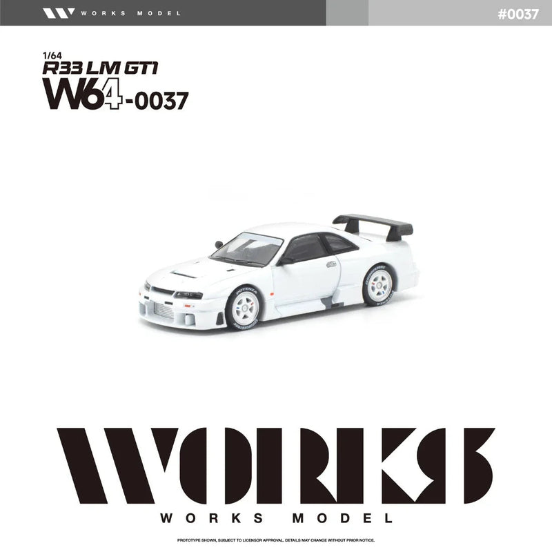 *PRE-ORDER* Nissan R33 LM 1995 GT1, 1:64 Scale (White) — image 2