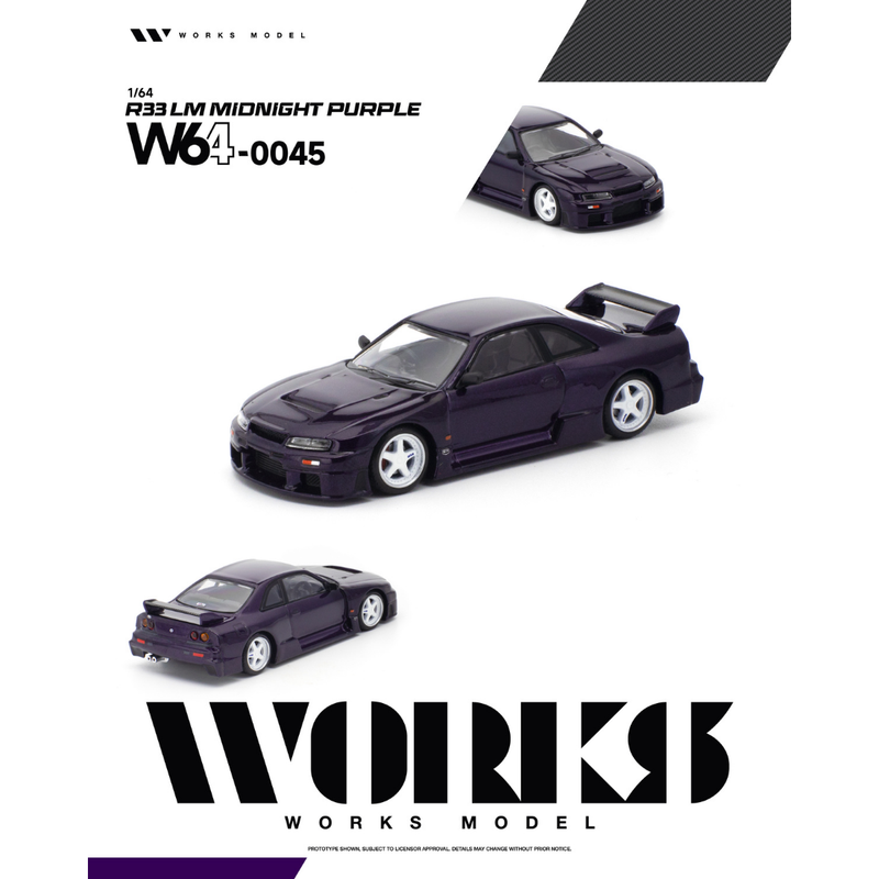 *PRE-ORDER* R33 LM MIDNIGHT, 1:64 Scale (Purple) — image 1