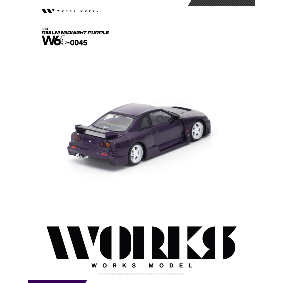 *PRE-ORDER* R33 LM MIDNIGHT, 1:64 Scale (Purple) — image 3