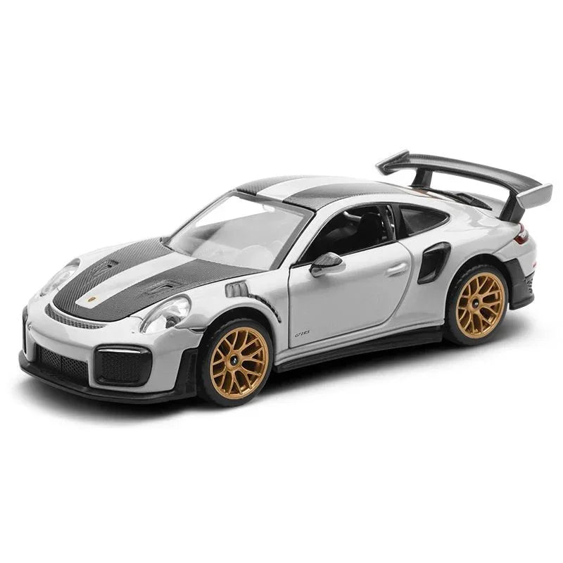 Porsche diecast 911 GT2 RS, 1:32 Scale (Grey) — image 1