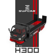Advan H300 Flatbed Transport Trailer, 1:64 Scale (Red) — image 3