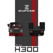 Advan H300 Flatbed Transport Trailer, 1:64 Scale (Red) — image 6