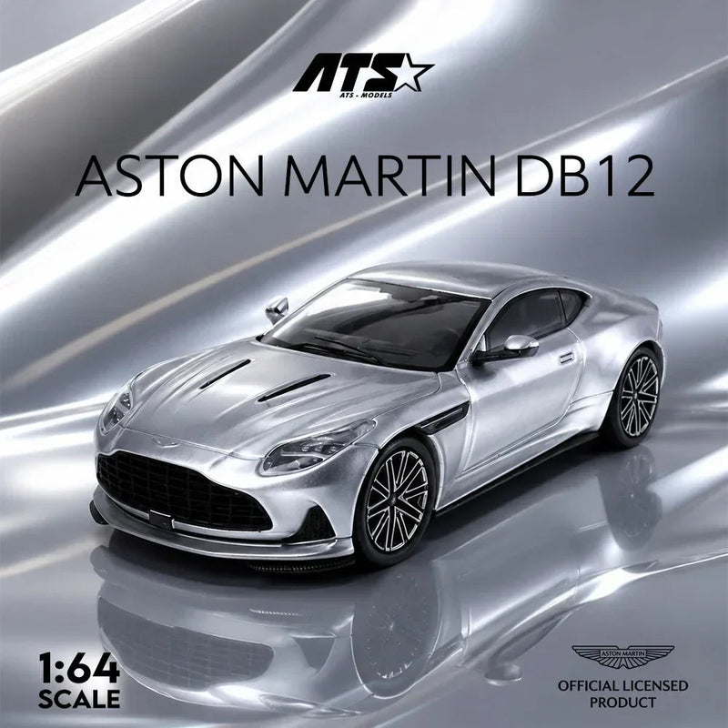 *PRE-ORDER* Aston Martin DB12, 1:64 Scale (Lightining Silver) — image 1